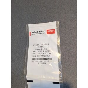 Dupont Kalrez, K‎ #312 O-Ring Compound 4079, 0.600" X 0.210" 15.24 X 5.33 MM